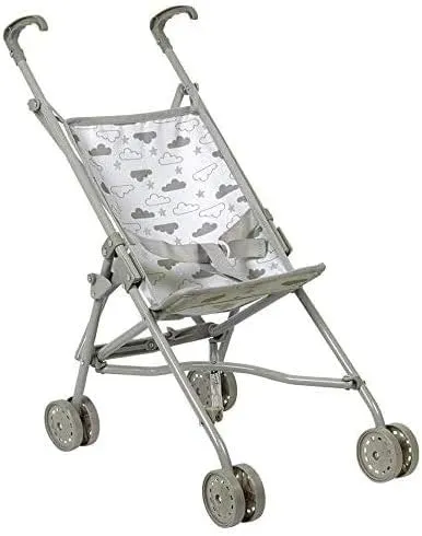 Adora Baby Doll Stroller with Glittery Design and Removable Seat - Machine Washable, Fits Dolls, Stuffed Animals or Plush Toys Up to 18 inches Birthday Gift for Ages 3+ - Twinkle Stars, Small