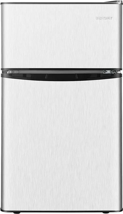 Euhomy Mini Fridge with Freezer 3.2 Cu.Ft Mini Refrigerator with Freezer