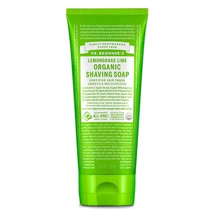 Dr. Bronner's Jabón de afeitar orgánico lavanda