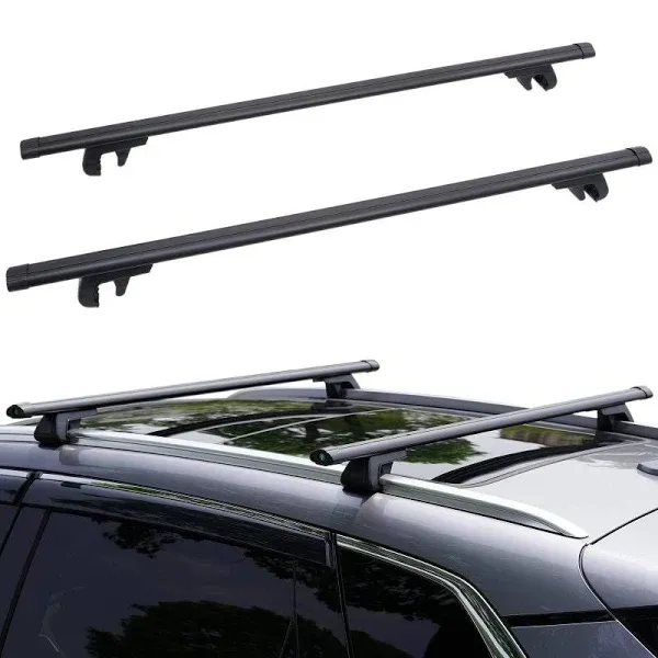 JUST-V 54 Universal Roof Rack Cross Bars Adjustable Max 51 18 Aluminum Cargo ...