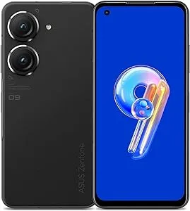 ASUS Zenfone 9 5G 128GB 8GB RAM Factory Unlocked (GSM Only | No CDMA - not Compatible with Verizon/Sprint) - Black