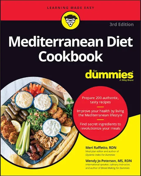 Mediterranean Diet Cookbook For Dummies, 3rd Edition (Paperback / soft