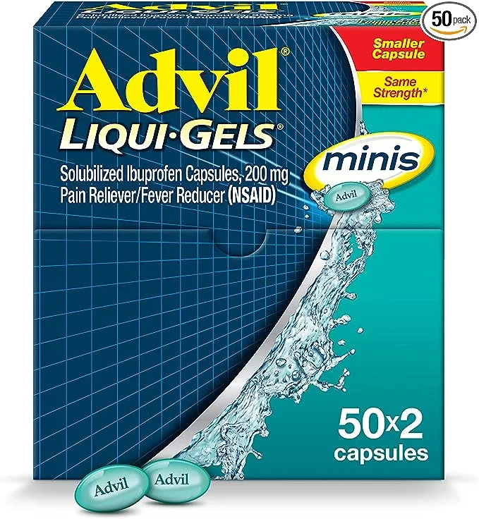 Advil Liqui-Gels Minis Pain Reliever Fever Reducer