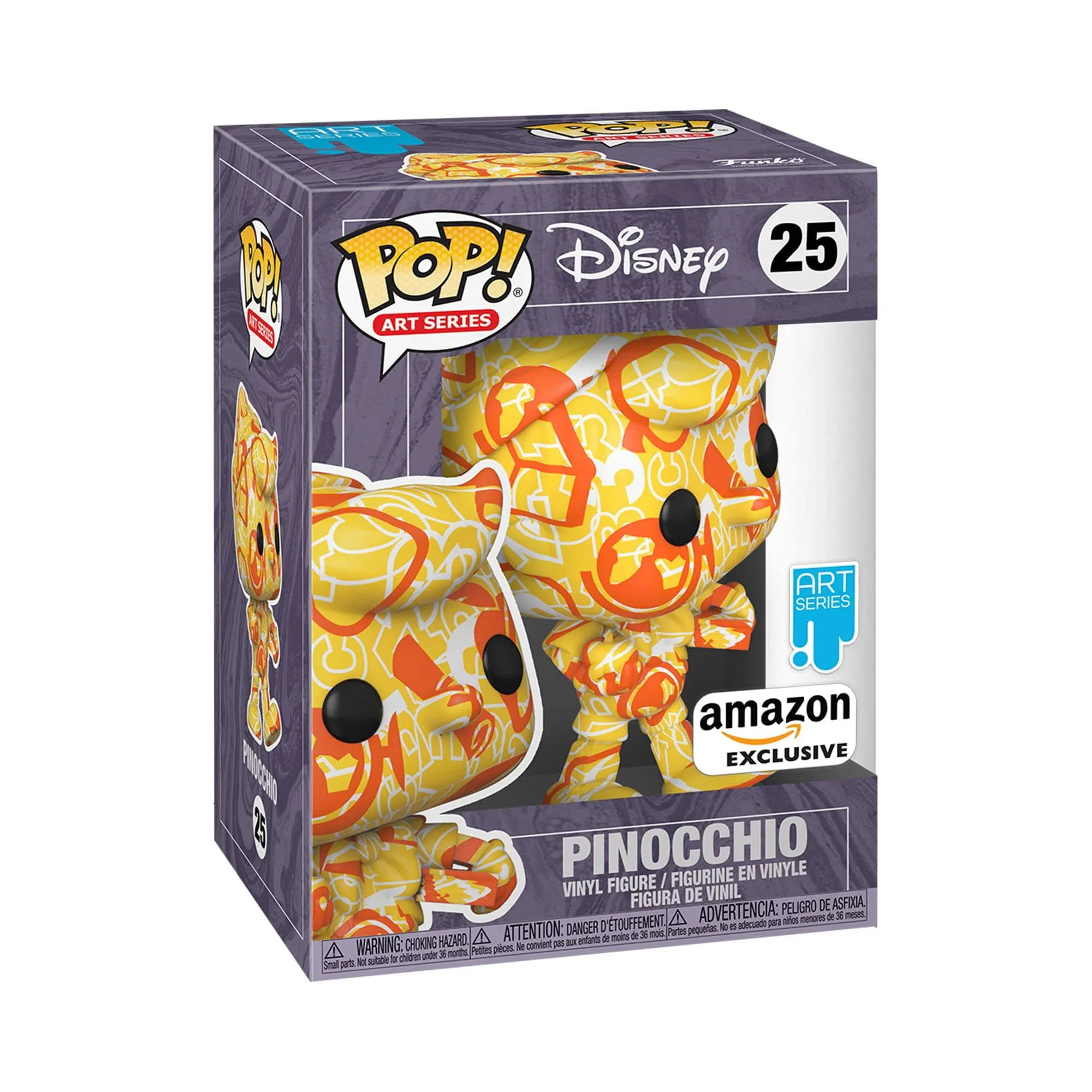 POP Artist Series: Disney Treasures from The Vault - Pinocchio, Amazon Exclusive, Multicolor (55670)