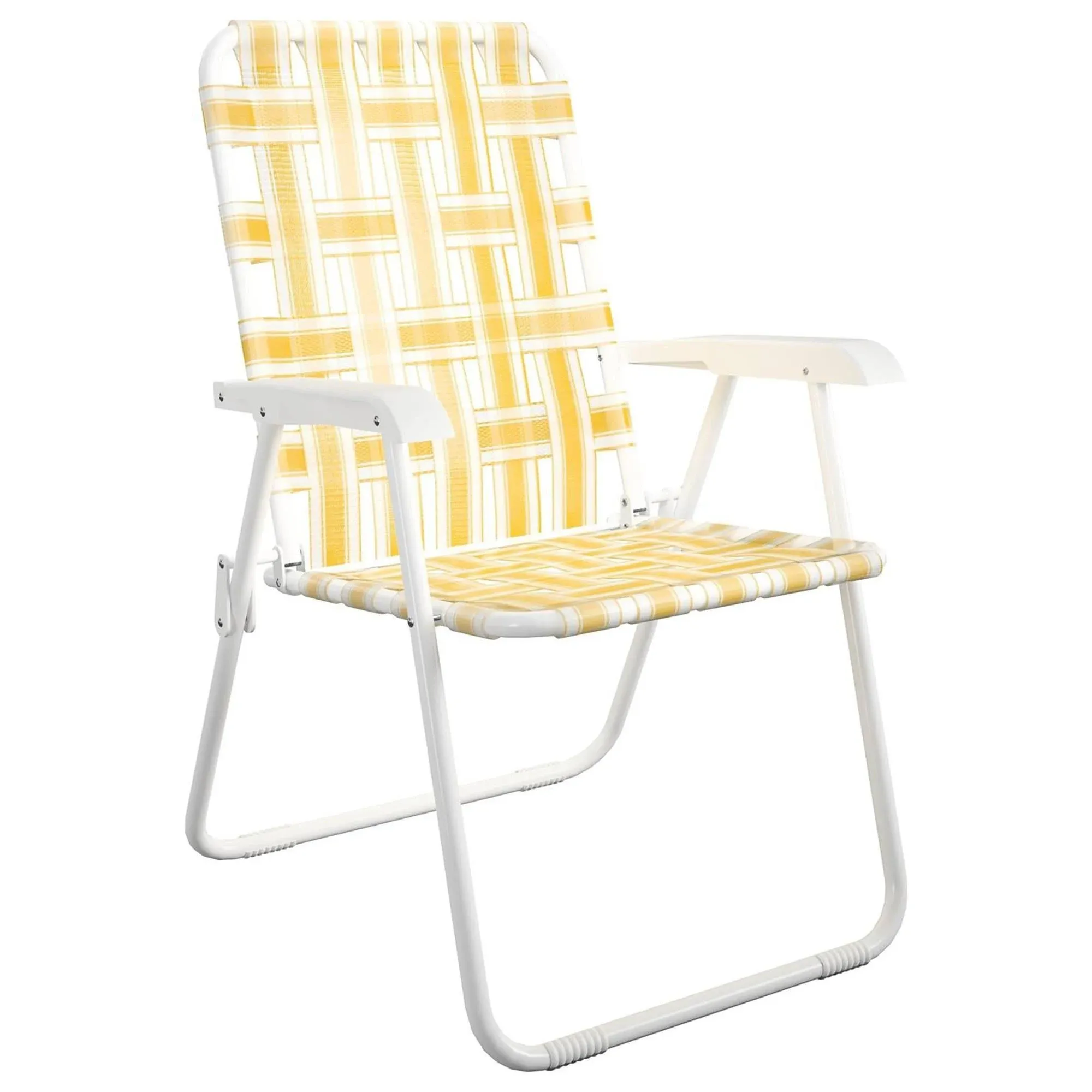 Novogratz Poolside Gossip, Priscilla Folding Chairs, 2-Pack, Yellow