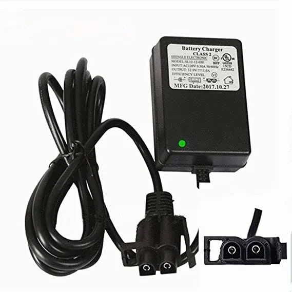 12V B-type Plug Kids Ride On Car Charger,for Kids Ride On Car Dumar Motion Trendz Megatredz Yamaha Raptor 700R ATV Toyota FJ Cruiser 12 Volt Battery Charger