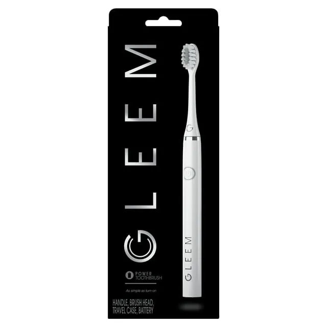 GLEEM Power Electric Toothbrush Brush Head Battery operated New Box