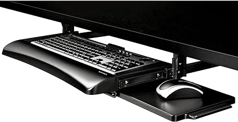 Fellowes Office Suites Adjustable Keyboard Drawer, Black (9140303)