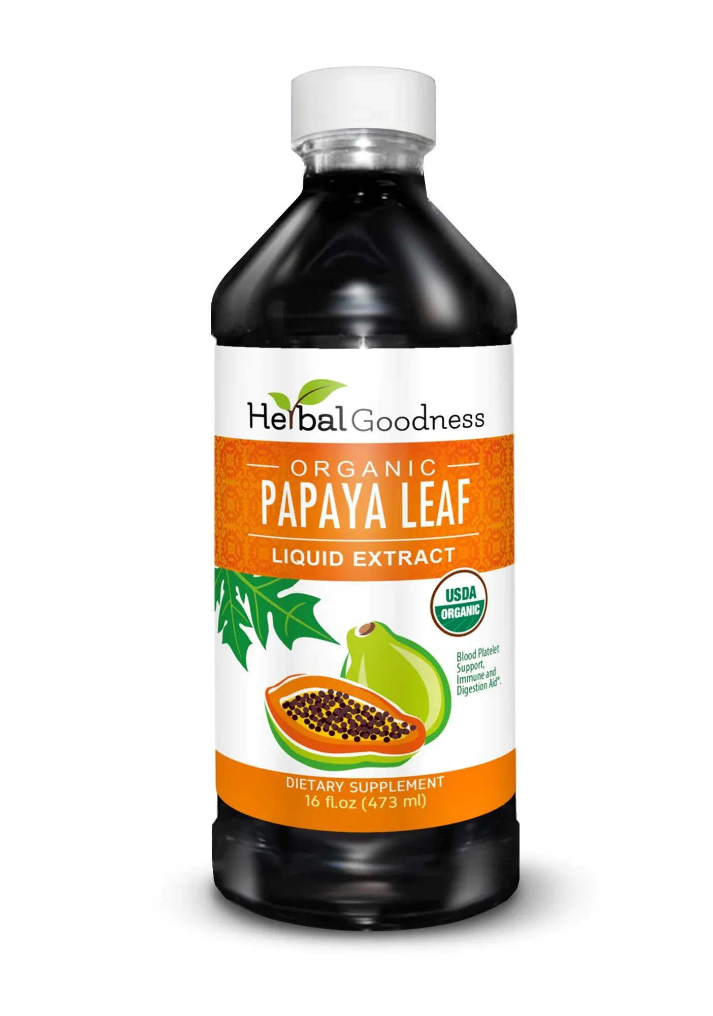 Herbal Goodness Papaya Leaf Extract Platelet Support - 15X Blood Platelet Boost ...