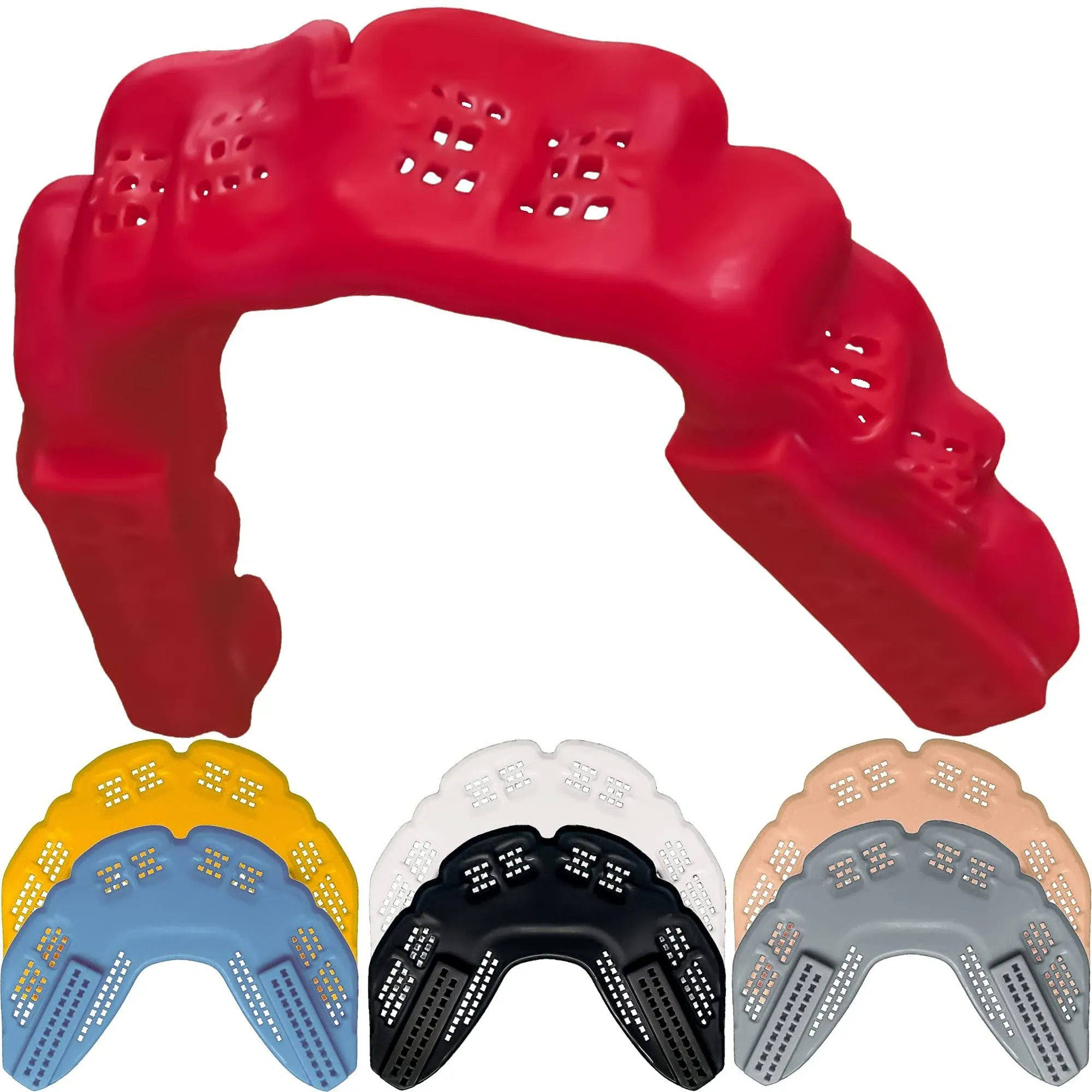 Bulletproof: World’s Thinnest Most Breathable Mouthguard is 3X Stronger! Sports Mouth Guard Adult Youth Braces! Football MMA Hockey Rugby Basketball Wrestling BJJ Boxing Men Women Kids Grinding Teeth