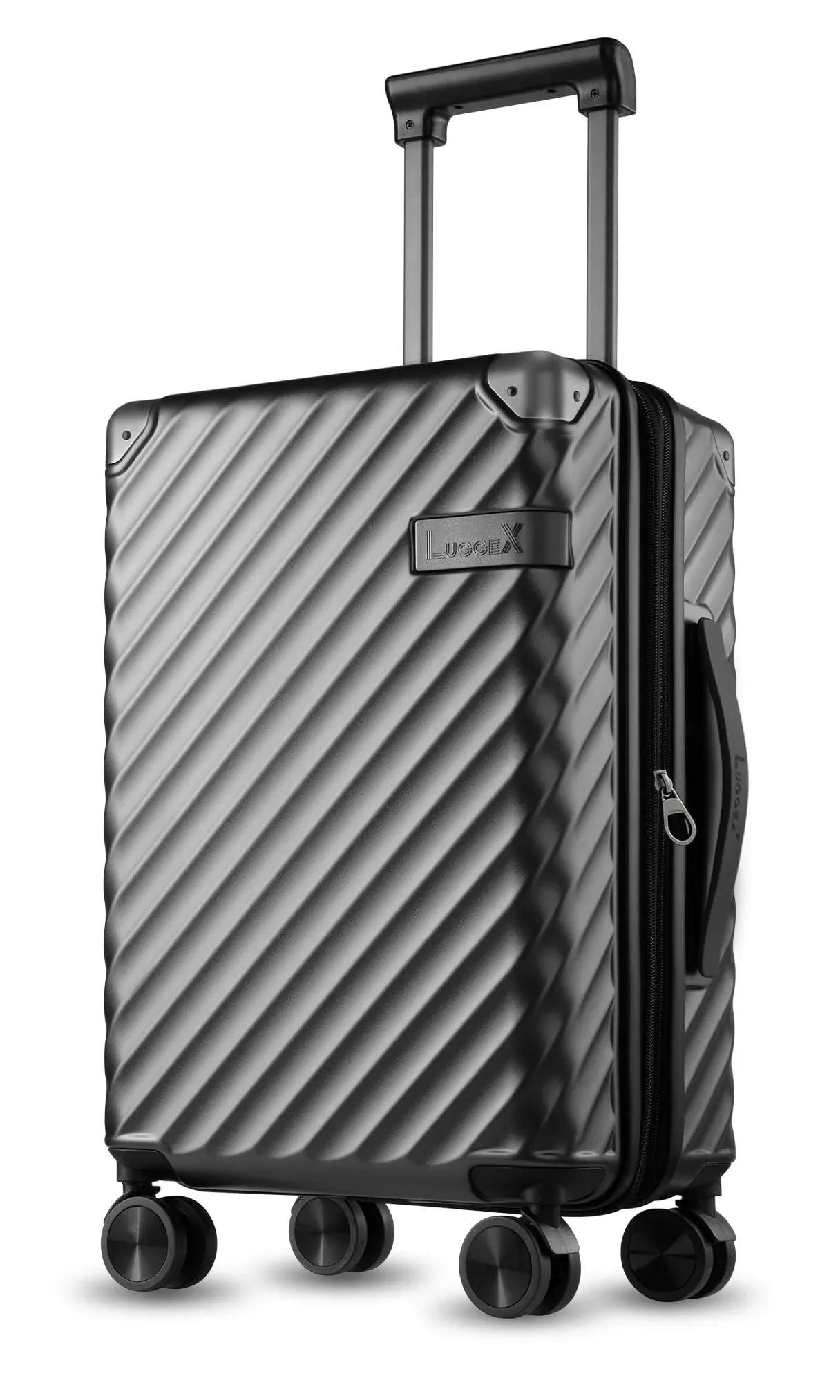 LUGGEX Luggage with Spinner Wheels Polycarbonate Expandable Hard Shell Suitcase