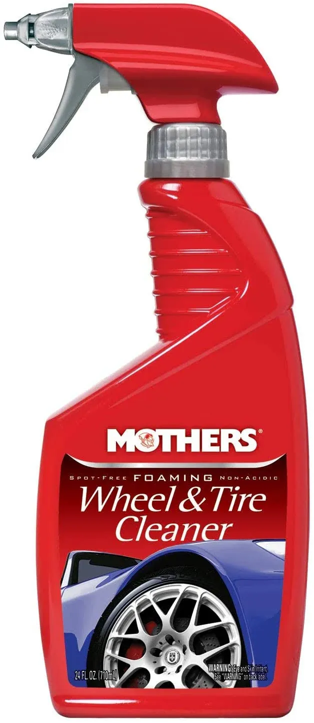 Mothers Wheel & Tire Cleaner, Foaming - 24 fl oz