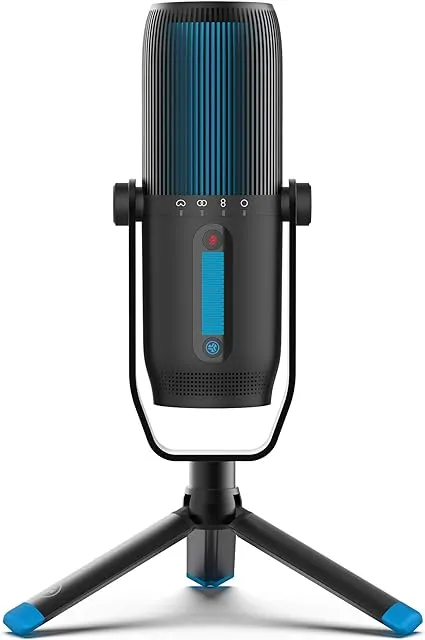 JLab Talk Pro USB Microphone, USB-C Output, Cardioid, Omnidirectional, Stereo, Bidirectional, 192k Sample Rate, 20Hz-20kHz Frequency Response, Volume, Gain Control, Quick Mute, Plug & PlayJLab Talk Pro USB Microphone, USB-C Output,…