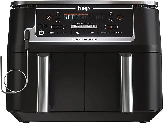 Ninja Foodi 6-in-1 10-qt. XL 2-Basket Air Fryer with DualZone Technology & Smart Cook System