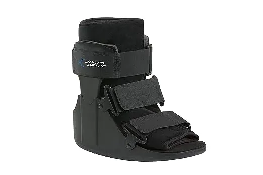 United Ortho Short Cam Walker Fracture Boot, Large, Black