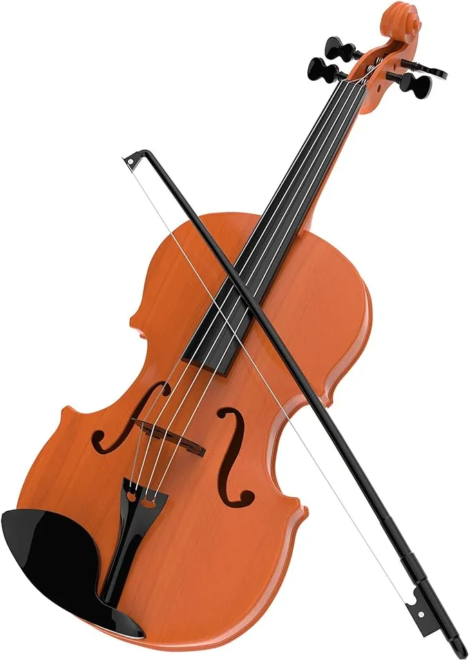 Hey! Play! Battery Operated Musical Toy Violin with Strings & Bow