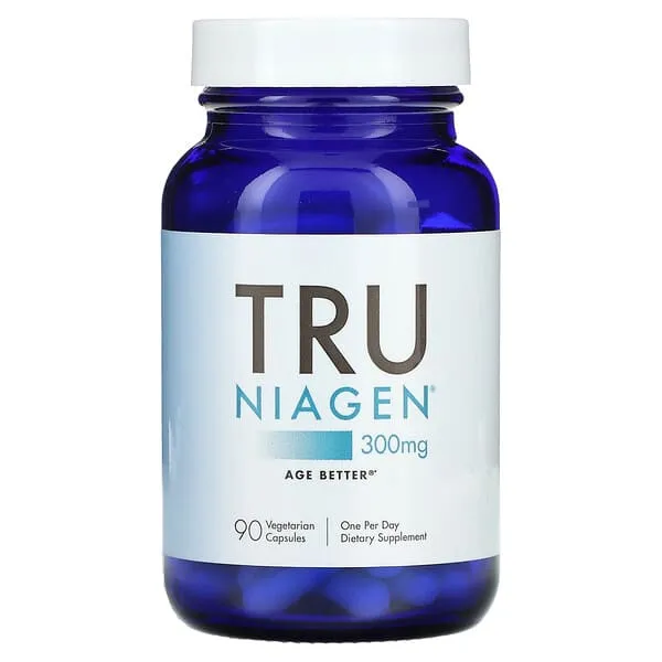 TRU NIAGEN NAD+ Supplement More Efficient Than NMN, Niacinamide, Niacin. Nicotinamide Riboside Vitamin B3 for Cellular Health Patented Formula 30ct - 300mg (1 Months / 1 Bottle)