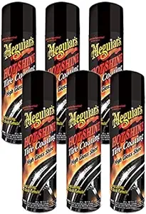 Meguiar's G13815 Hot Shine High Gloss Tire Coating - 15 Oz Spray Can (2) 