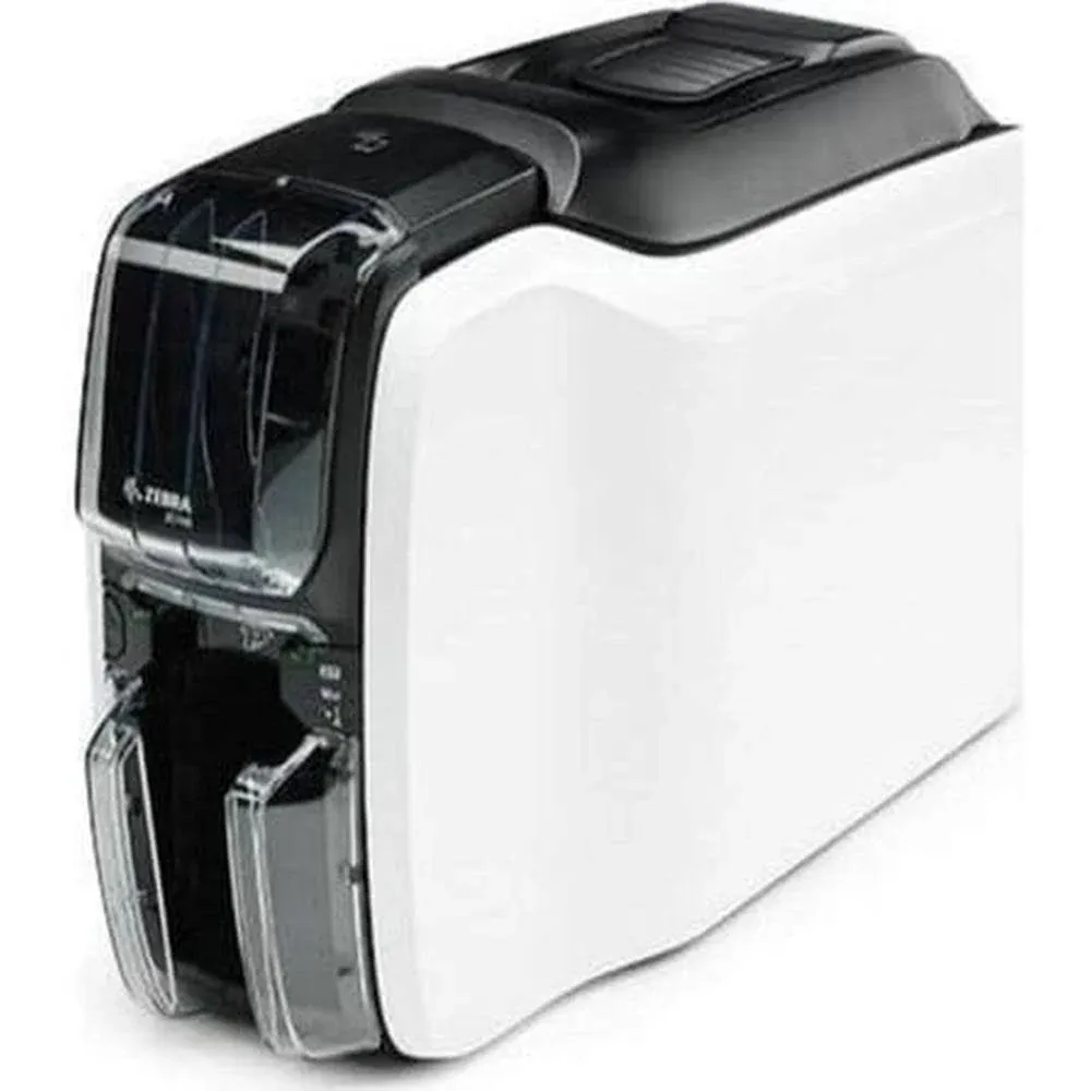 Zebra ZC100 Single-Sided ID Card Printer - USB Connectivity, UK/EU Cords, Windows Driver | High-Quality, Compact Design for Employee Badges & Membership Cards – ZC11-0000000EM00 – Kestronics