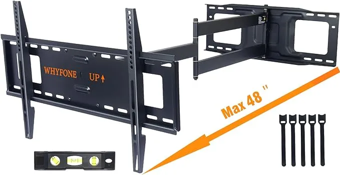 WHYFONE 48'' Extension Long Arm TV Wall Mount