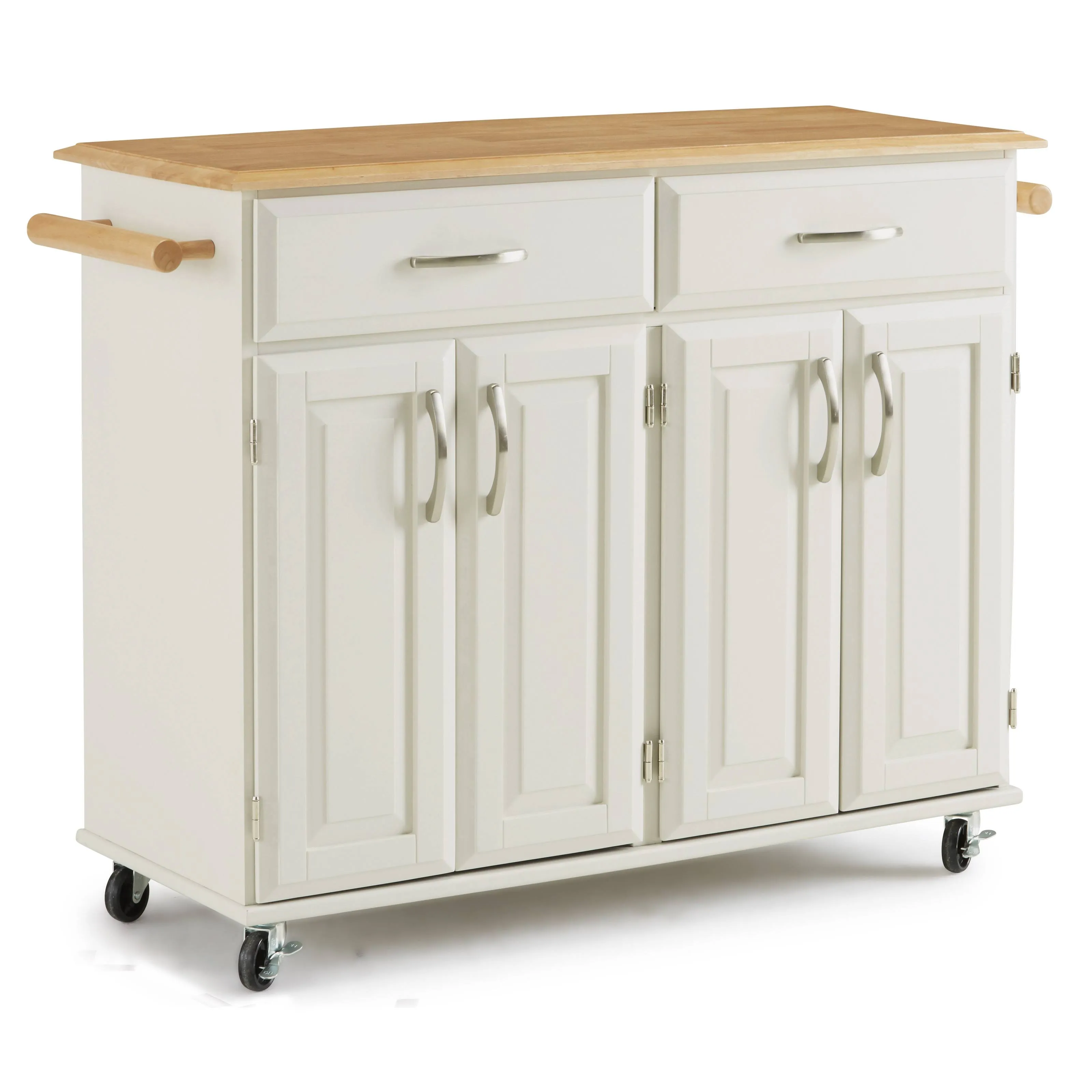 Homestyles 4529-95 Dolly Madison White Kitchen Cart