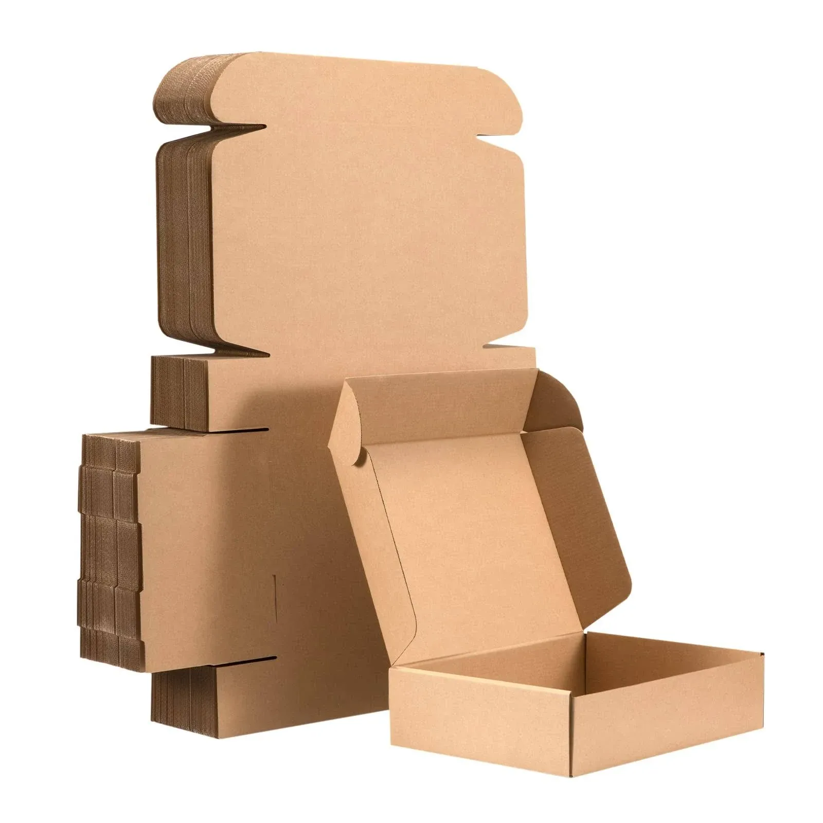 12X9X3 Shipping Boxes Set of 20, Medium Kraft Corrugated Cardboard Boxes - for S