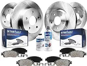 Detroit Axle - Brake Kit for 2011-2017 Nissan Juke 17 Sentra Front &amp; Rear Dis...