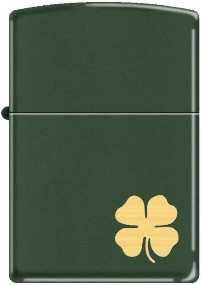 ZIPPO 221 Green Matte CLOVER Wind Proof Lighter