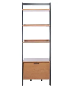 Vlad 3-shelf 1 Door Etagere In Brown