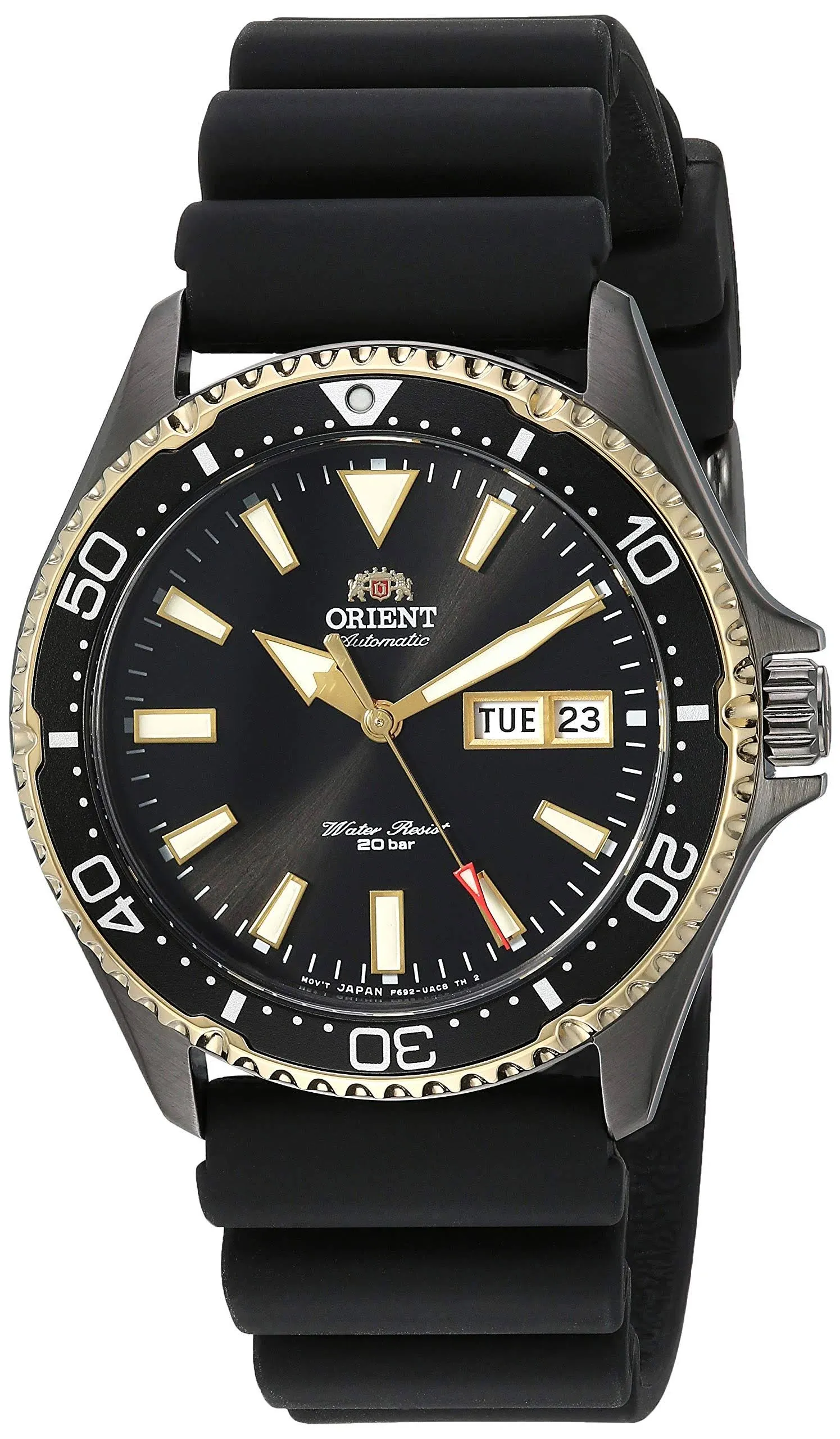 Orient Mens Analogue Automatic Watch with Stainless Steel Strap RA-AA0001B19B, Black, Bracelet