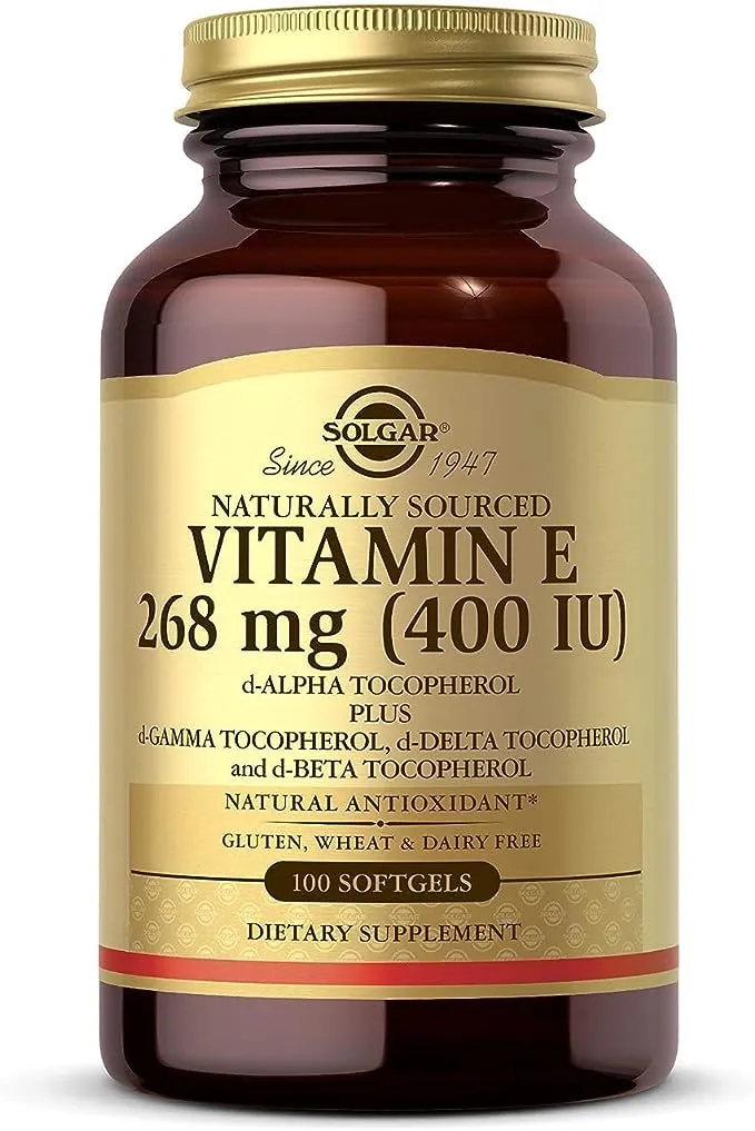 Solgar, Naturally Sourced Vitamin E, 268 mg (400 IU), 100 Softgels