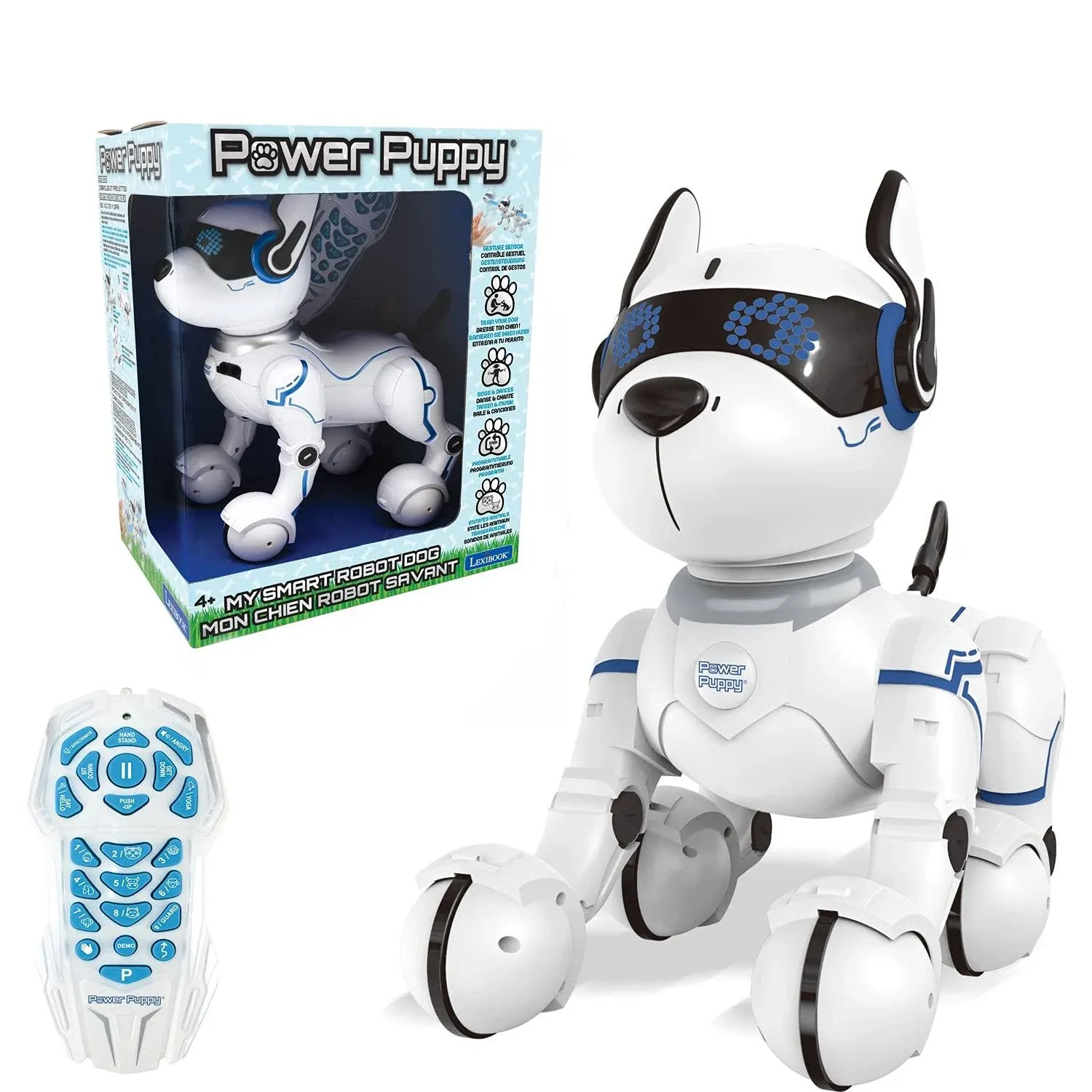 LEXiBOOK Power Puppy My Smart Robot Dog Programmable Robot with Remote Control