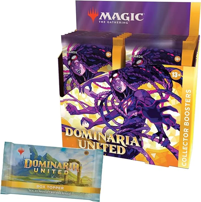 Magic The Gathering Dominaria United Collector Booster Box | 12 Packs + Topper Card (181 Magic Cards)