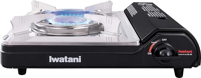 Iwatani Cassette Feu Butane VA-30 Camp Stove, one, Black