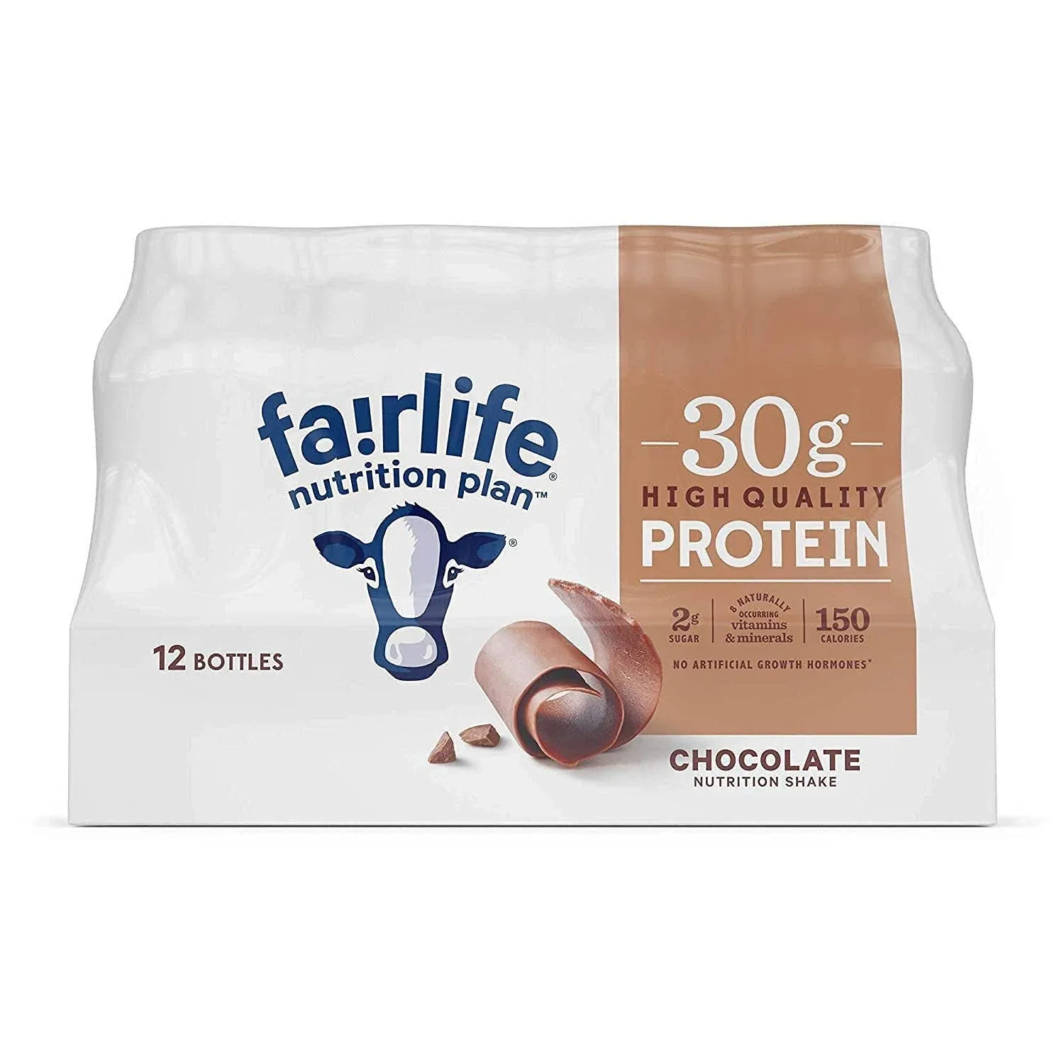 Fairlife High Protein Shake Bottles 12 pk - Vanilla & Chocolate- 2g Sugar, 150 Calories, 8 Naturally Occurring Vitamins & Minerals - Perfect for Fitness Enthusiasts and Weight Watchers