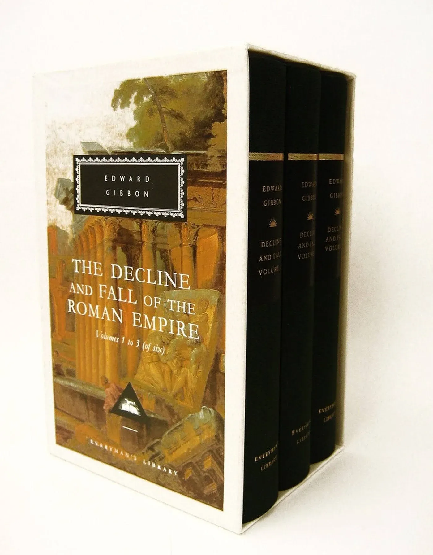 The Decline and Fall of the Roman Empire: Volumes 1-3 of 6 (Everyman's Library) 