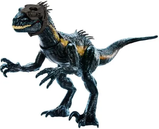 Jurassic World Toys Dinosaur Figure Indoraptor Track N Attack with Tracking Gear & 3 Attack Features, Toy Gift with Physical & Digital Play