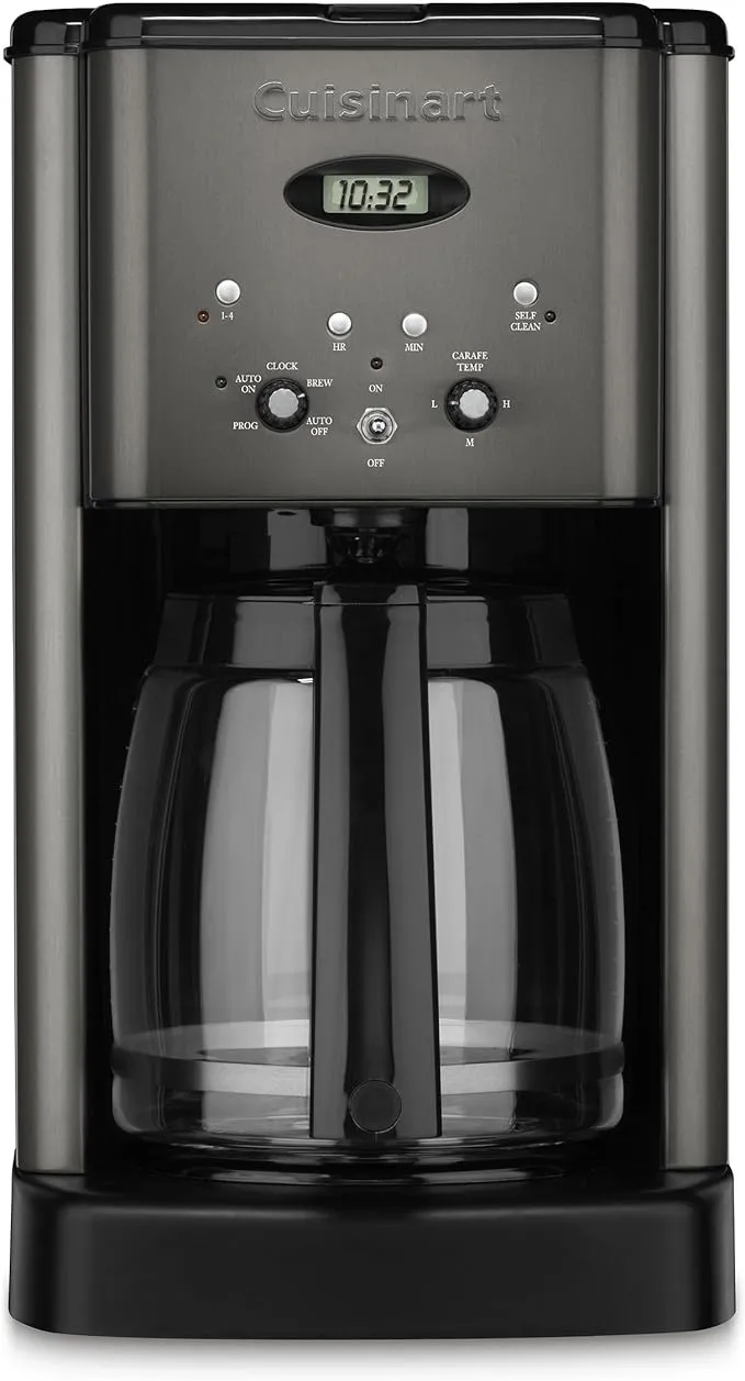 Cuisinart 12-Cup Brew Central Programmable Coffeemaker Black Stainless