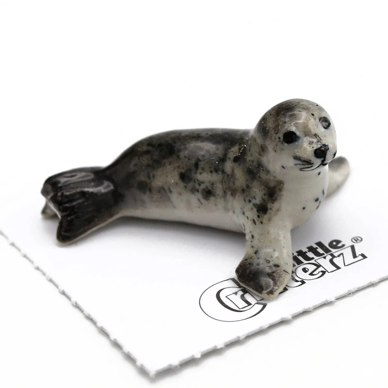 Little Critterz Seal - Harbor Seal Pup &quot;Andre&quot; - Miniature Porcelain Figurine