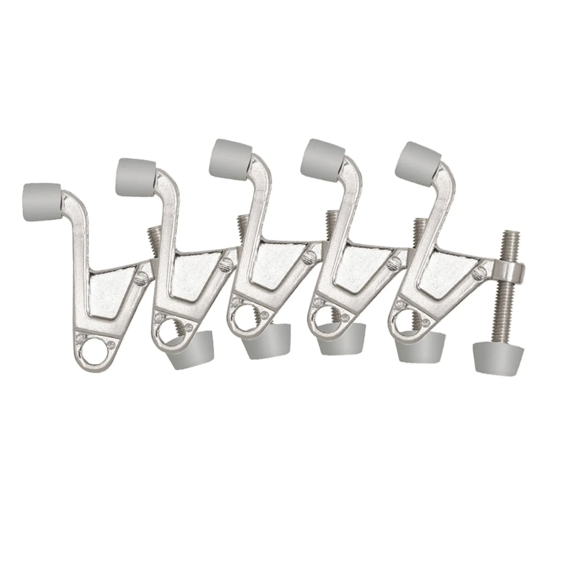 Satin Nickel Jumbo Hinge Pin Door Stop (5-Pack)