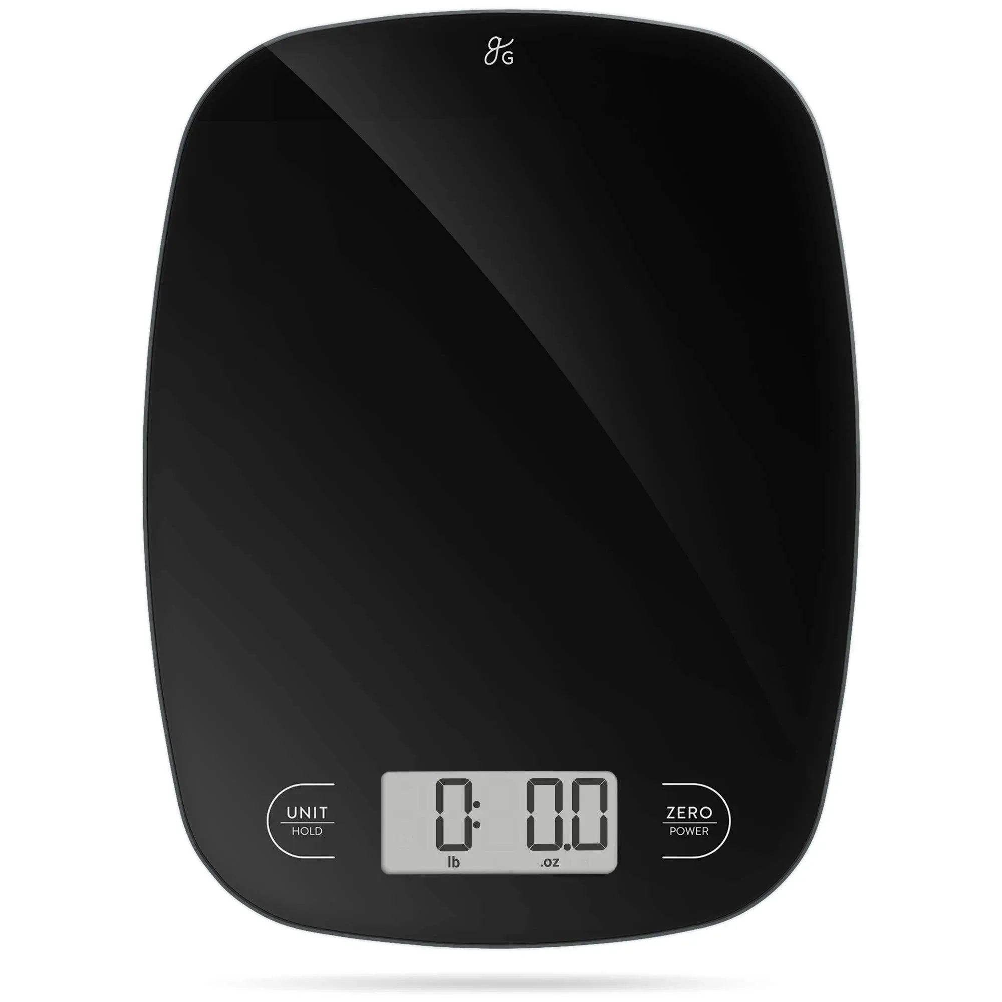 Greater Goods Digital Kitchen Scale Digital Weight Grams and Ounces (Black Glass)