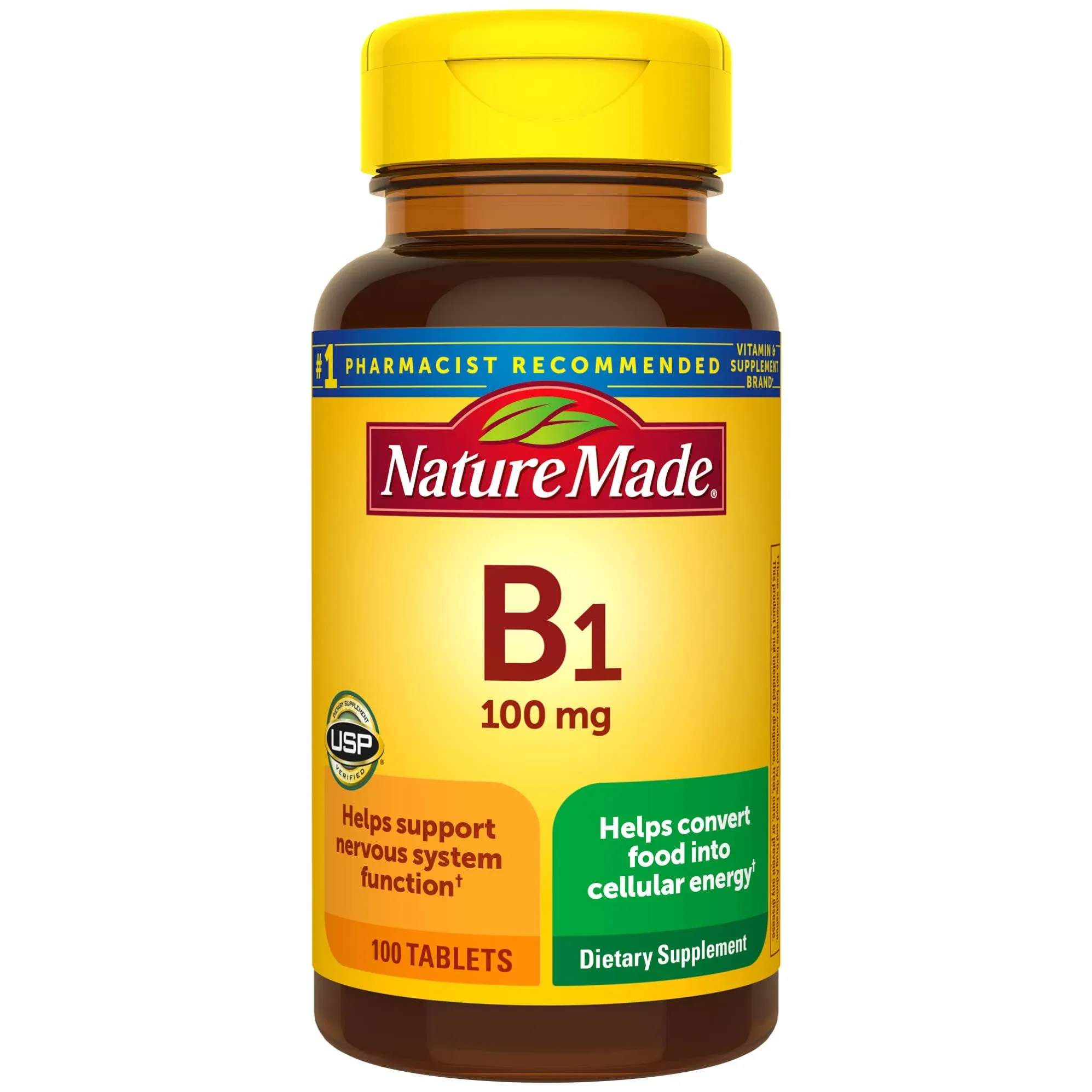 Nature Made Vitamin B-1 100 mg - 100 Tablets