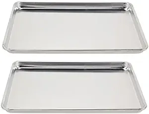 (5303) Wear-Ever Half-Size Sheet Pans, Set of 2 (18-Inch x 13-Inch x 1-Inch, ...