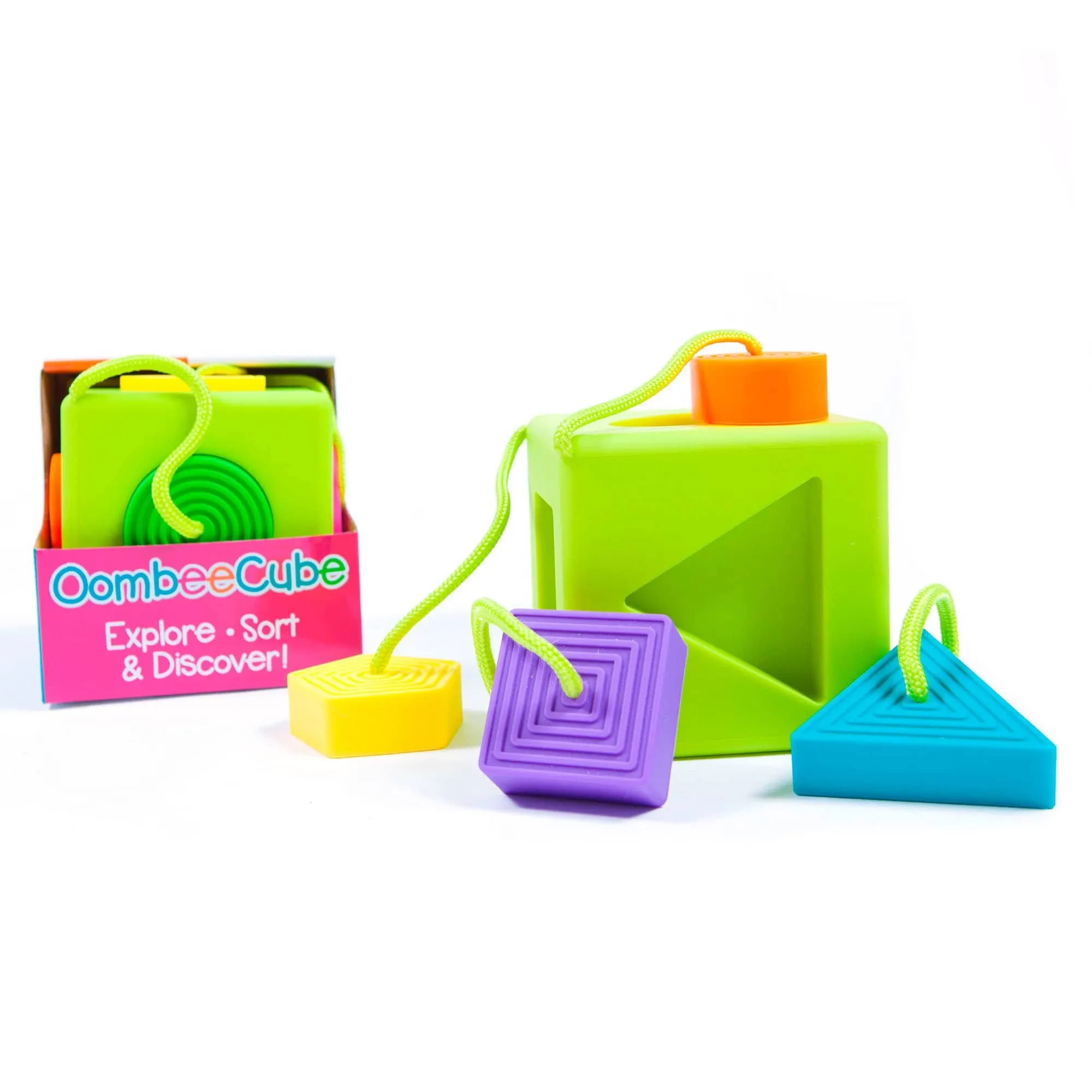 Fat Brain Toys OombeeCube - A Fun Sensory Toy for Little Ones