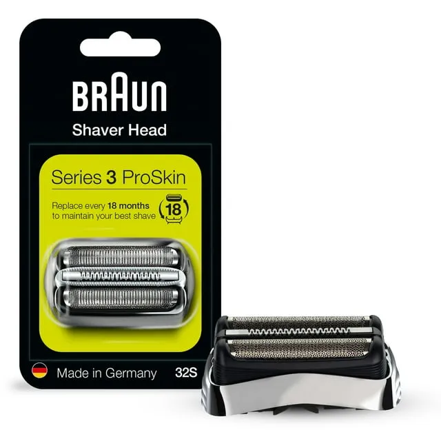 Braun 32S/ 32B Series 3 Replacement Foil Shaver Head for Electric Razors