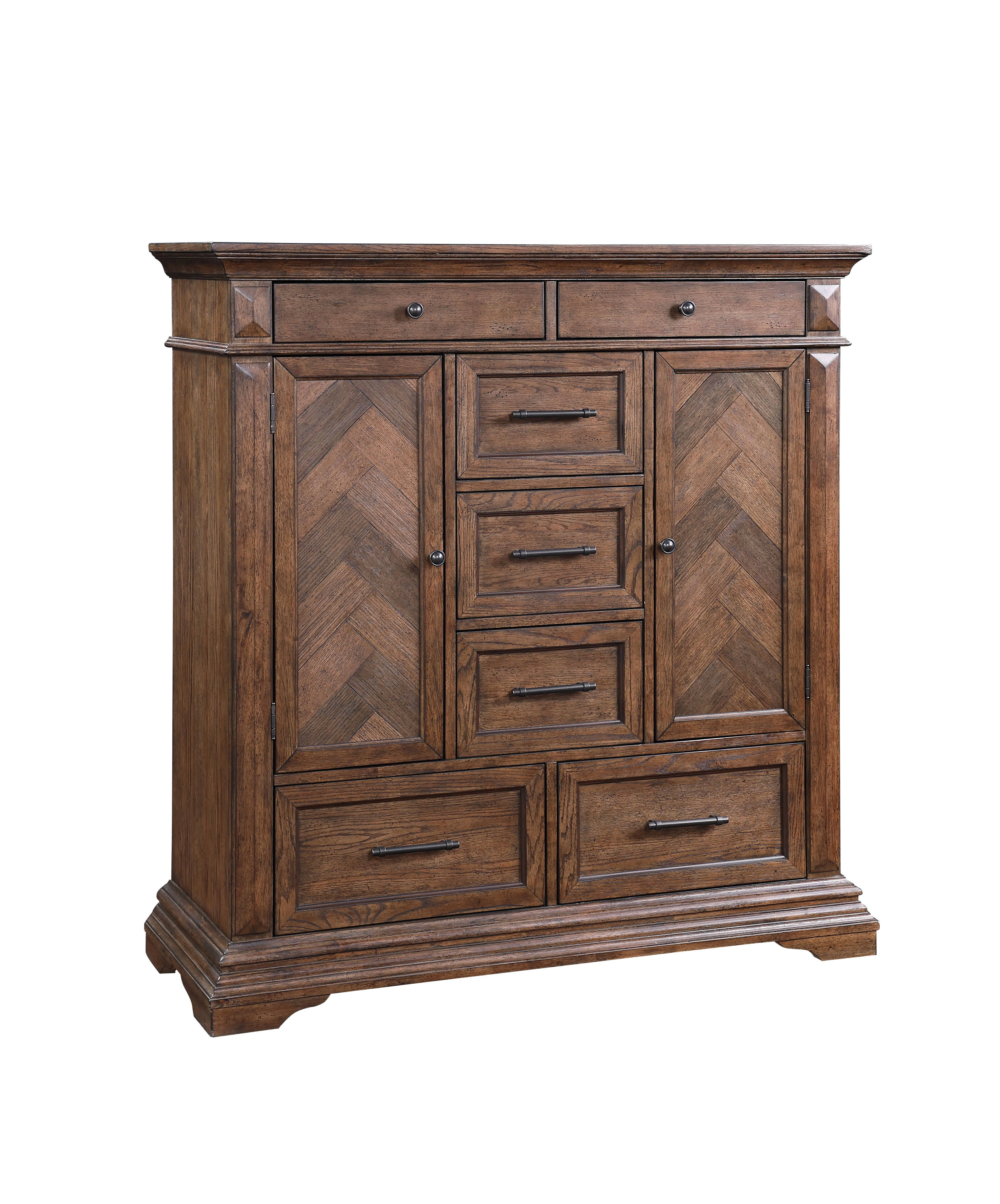 New Classic Mar Vista Brushed Walnut Door Chest