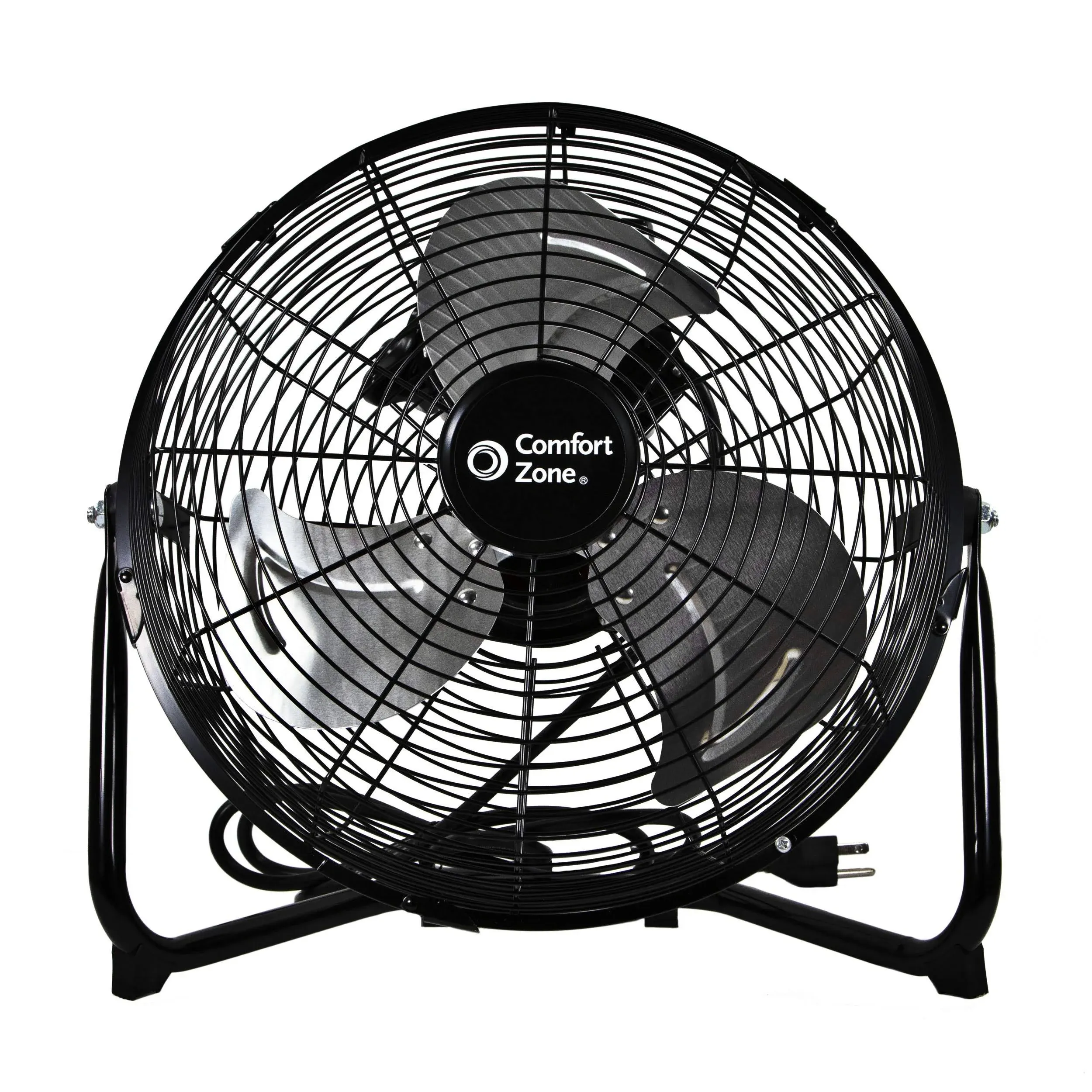 Comfort Zone 3-Speed HV Cradle Fan - Black - 12 inch