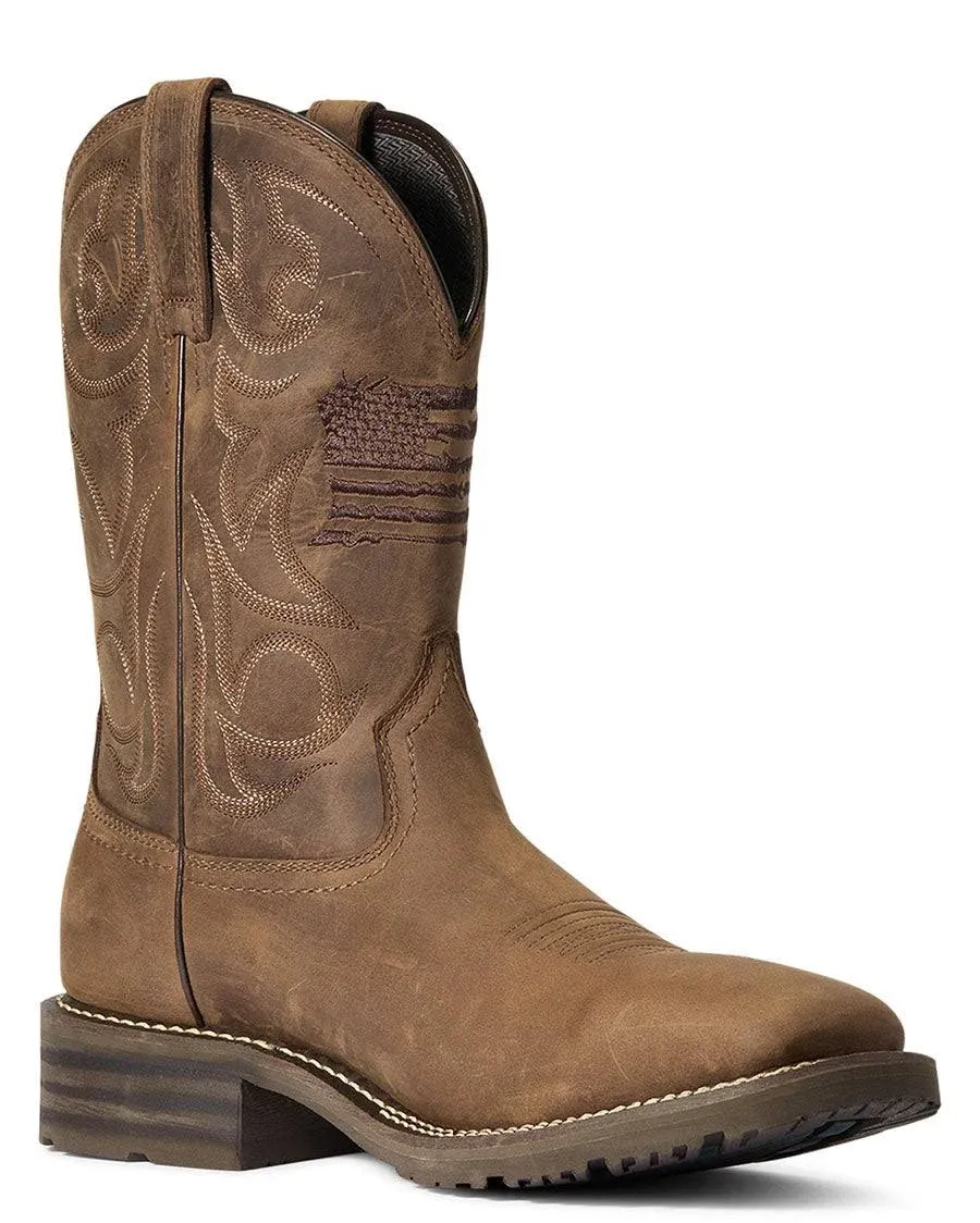 Ariat Men's Hybrid Patriot Waterproof Western Boots