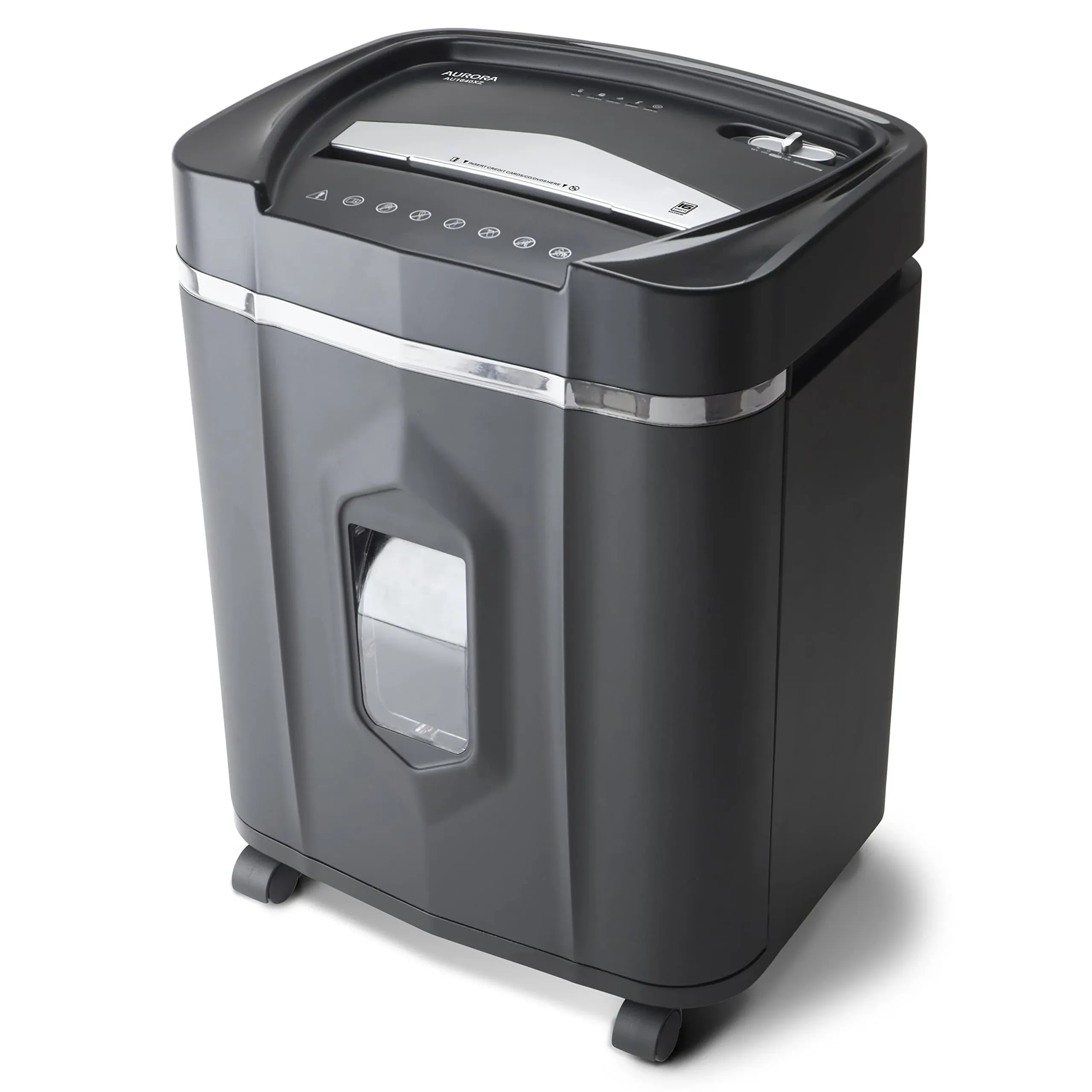 Anti-Jam 16-Sheet Crosscut Paper/Cd and Credit Card Shredder/ 5-Gallon Pullout B