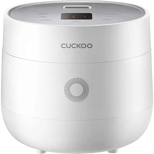 CUCKOO CR-0675F | 6-Cup (Uncooked) Micom Rice Cooker | 13 Menu Options: Quinoa, Oatmeal, Brown Rice & More, Touch-Screen, Nonstick Inner Pot | Gray